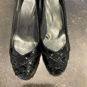 Stuart Weitzman platform peep-toe shoes